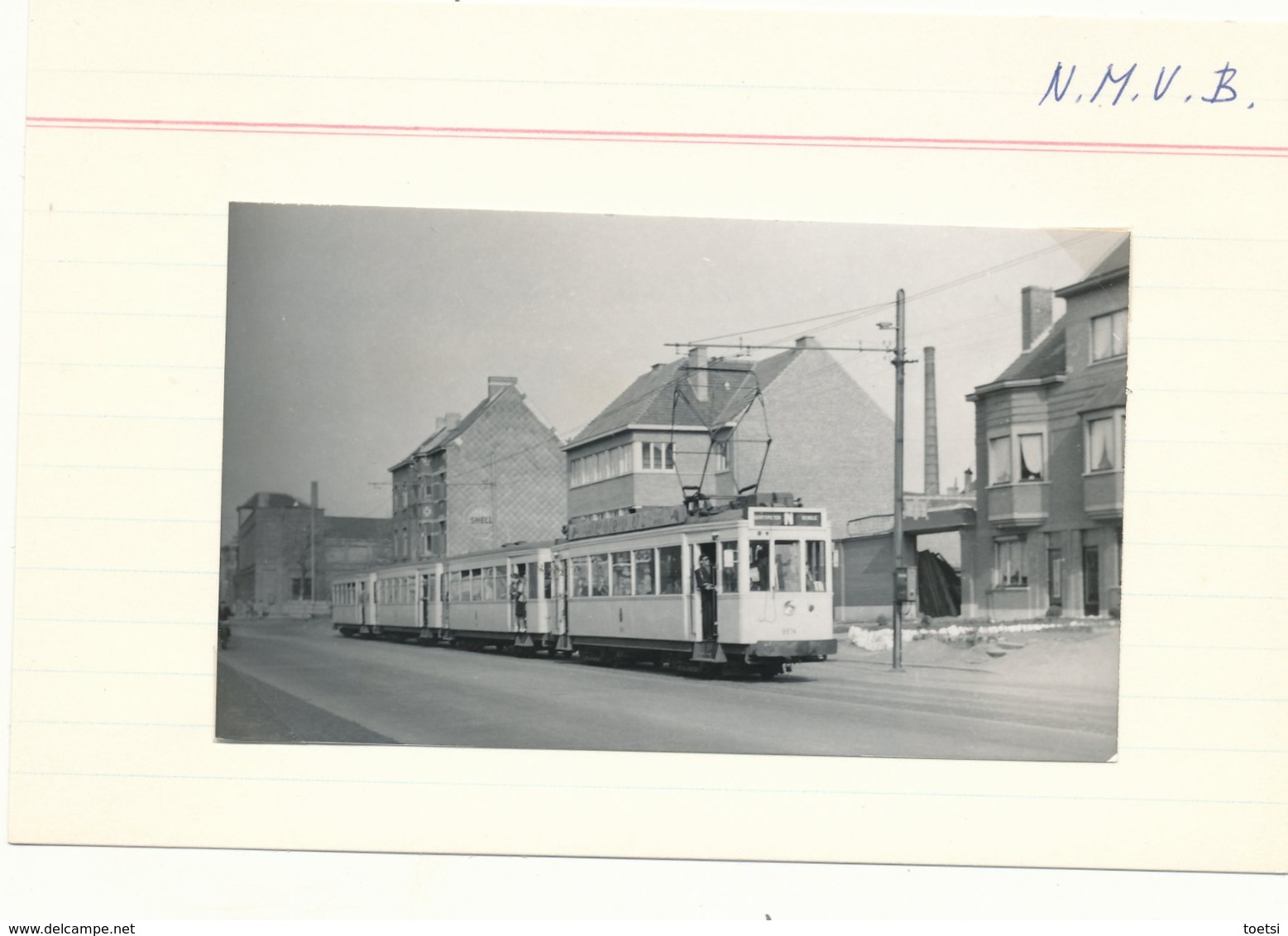 TRAM TRAMWAY VICINAL Foto 10.5 X 6.5  Cm  GENT  Dongensestr Rooigemln - Gent