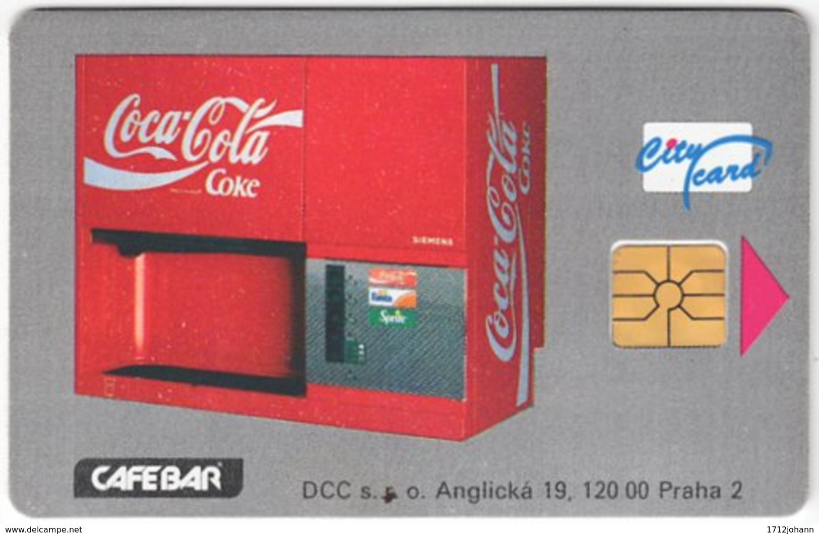 CZECH REP. D-431 Chip Ntl - Advertising, Drink, Coca Cola - Used - Czech Republic