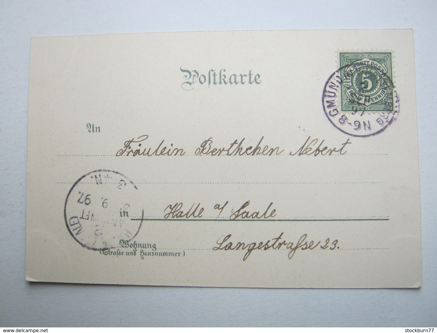 SCHWÄBISCH GMÜND , Winterlitho , Schöne Karte 1899 - Schwaebisch Gmünd
