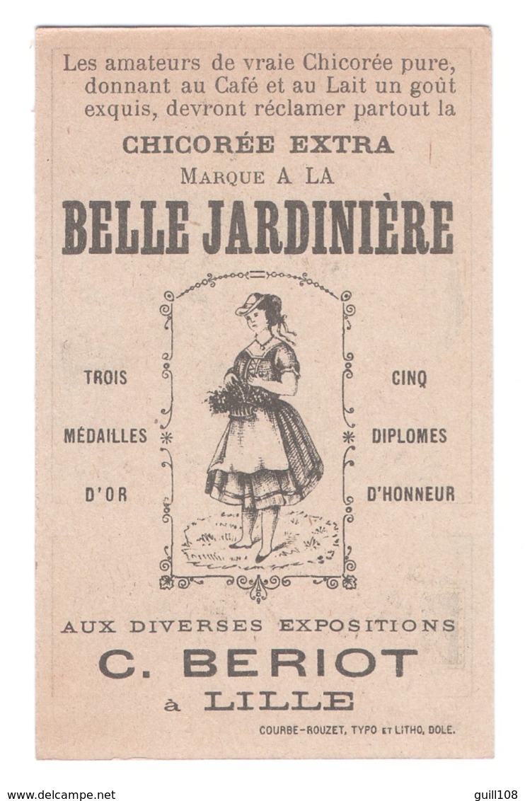 Chromo Devinette Courbe-Rouzet Mode Profession Commerce Artisan Boulanger épicier Hôtel Cordonnier Métier Pain A4-85 - Tea & Coffee Manufacturers