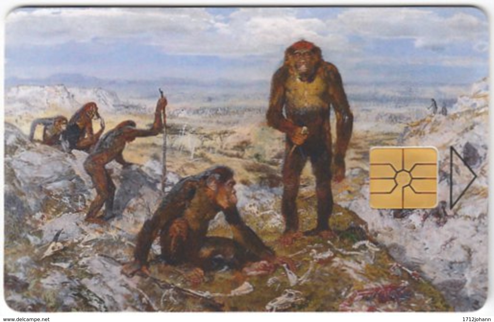 CZECH REP. D-493 Chip Telecom - Prehistoric Animal, Monkey - Used - Tschechische Rep.