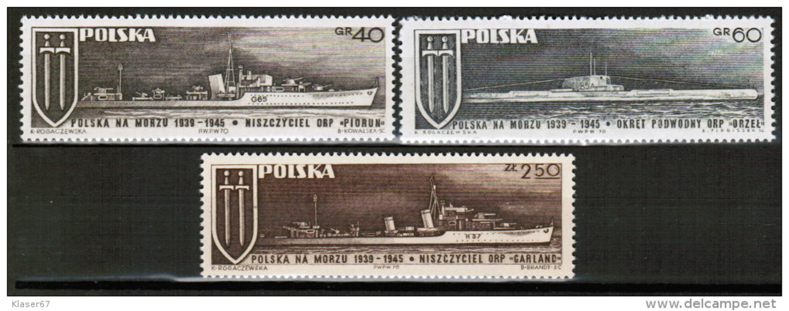PL 1970 MI 2029-31 - Unused Stamps