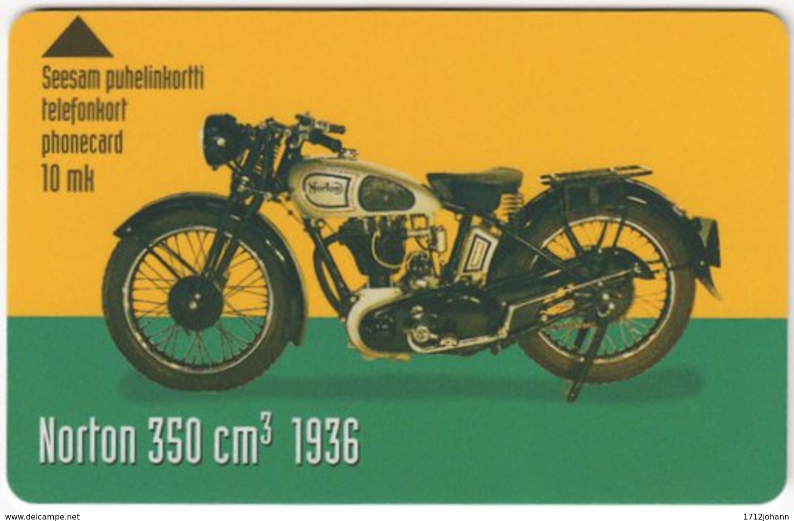 FINLAND A-669 Magnetic Finnet - Traffic, Historic Motorbike - Used - Finnland