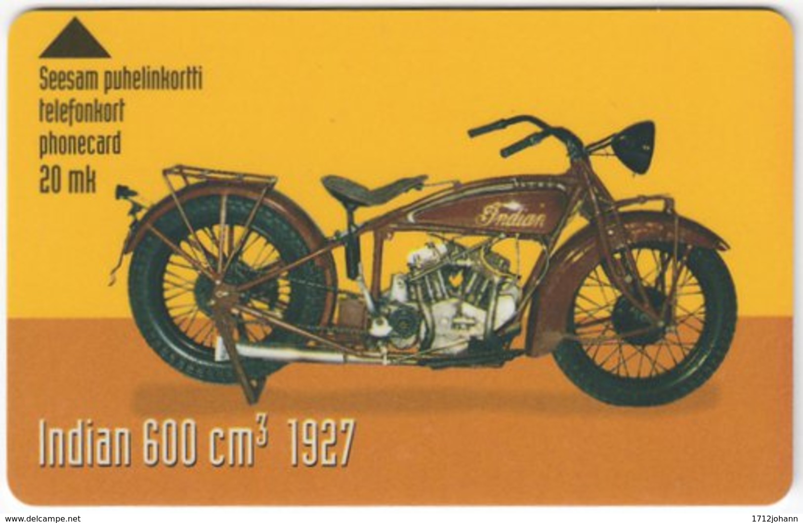 FINLAND A-677 Magnetic Finnet - Traffic, Historic Motorbike - Used - Finnland