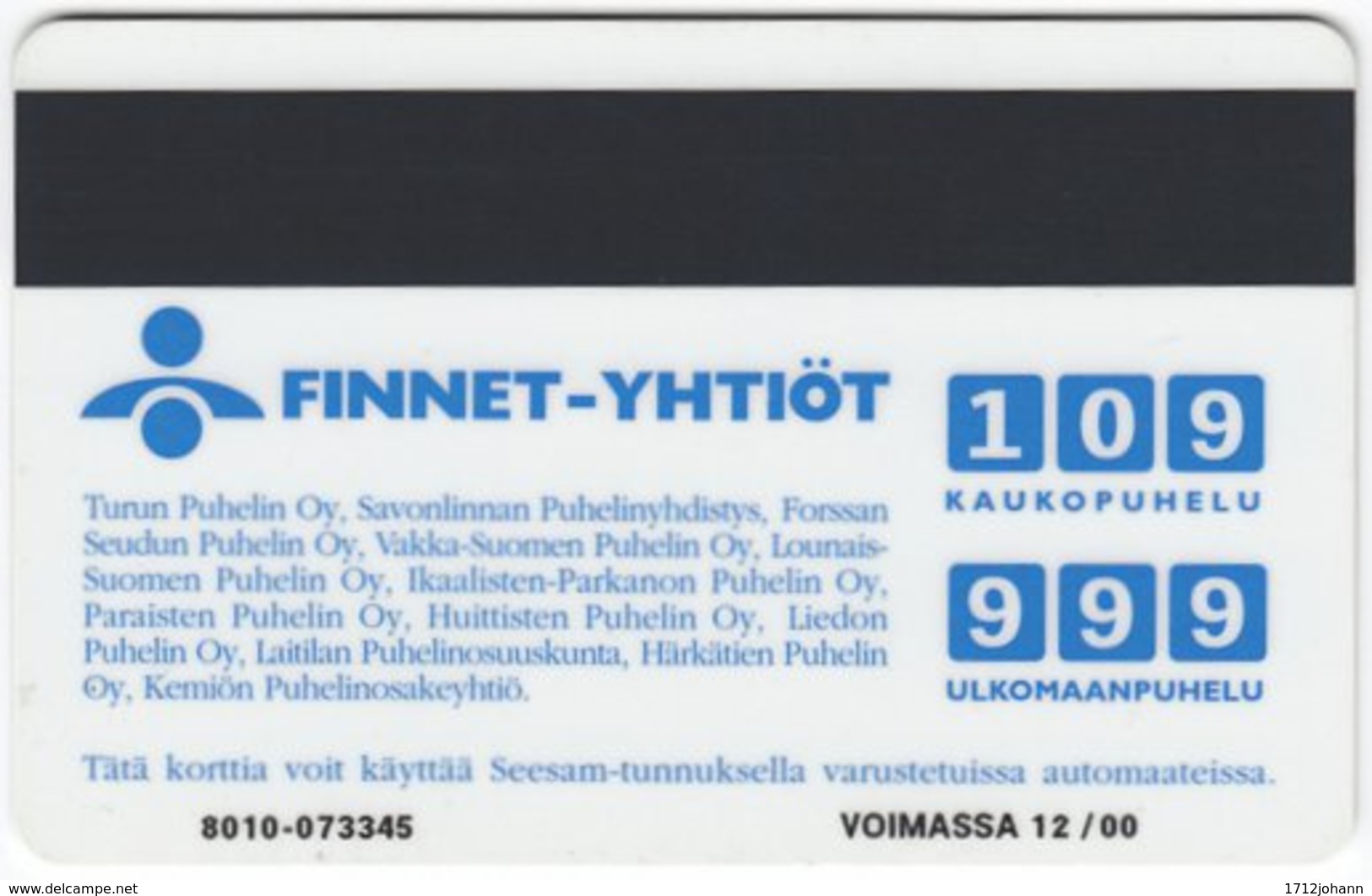 FINLAND A-686 Magnetic Finnet - Event, Musical - Used - Finnland