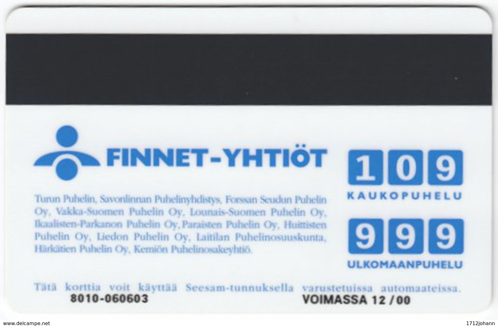 FINLAND A-695 Magnetic Finnet - Event, Musical - Used - Finnland