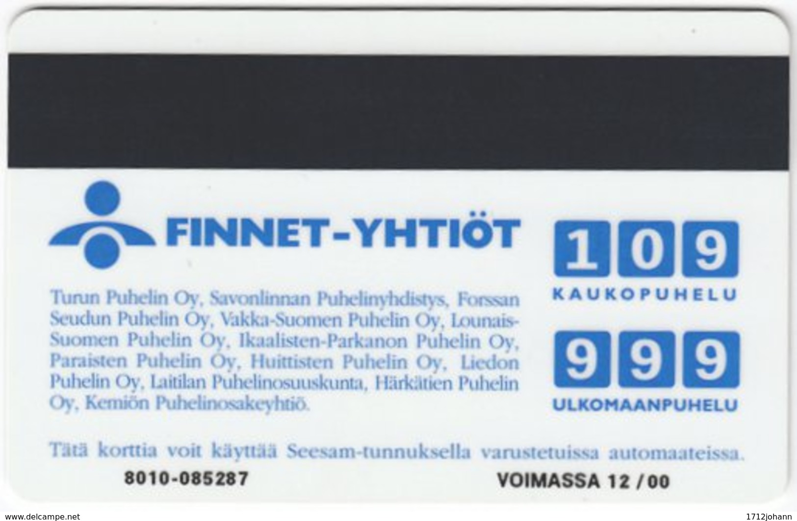 FINLAND A-697 Magnetic Finnet - Child Drawing - Used - Finnland