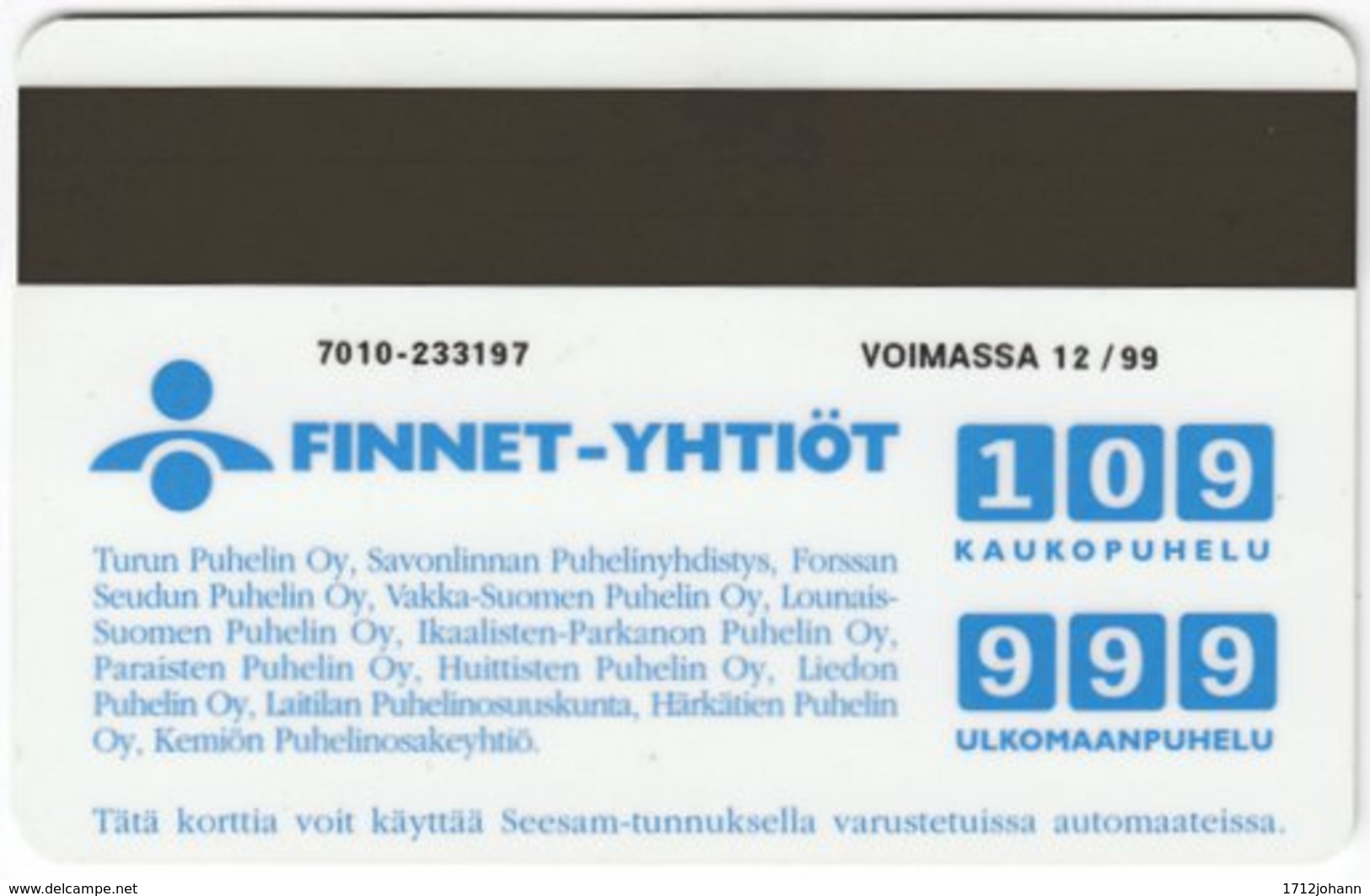 FINLAND A-701 Magnetic Finnet - People, Couple - Used - Finnland