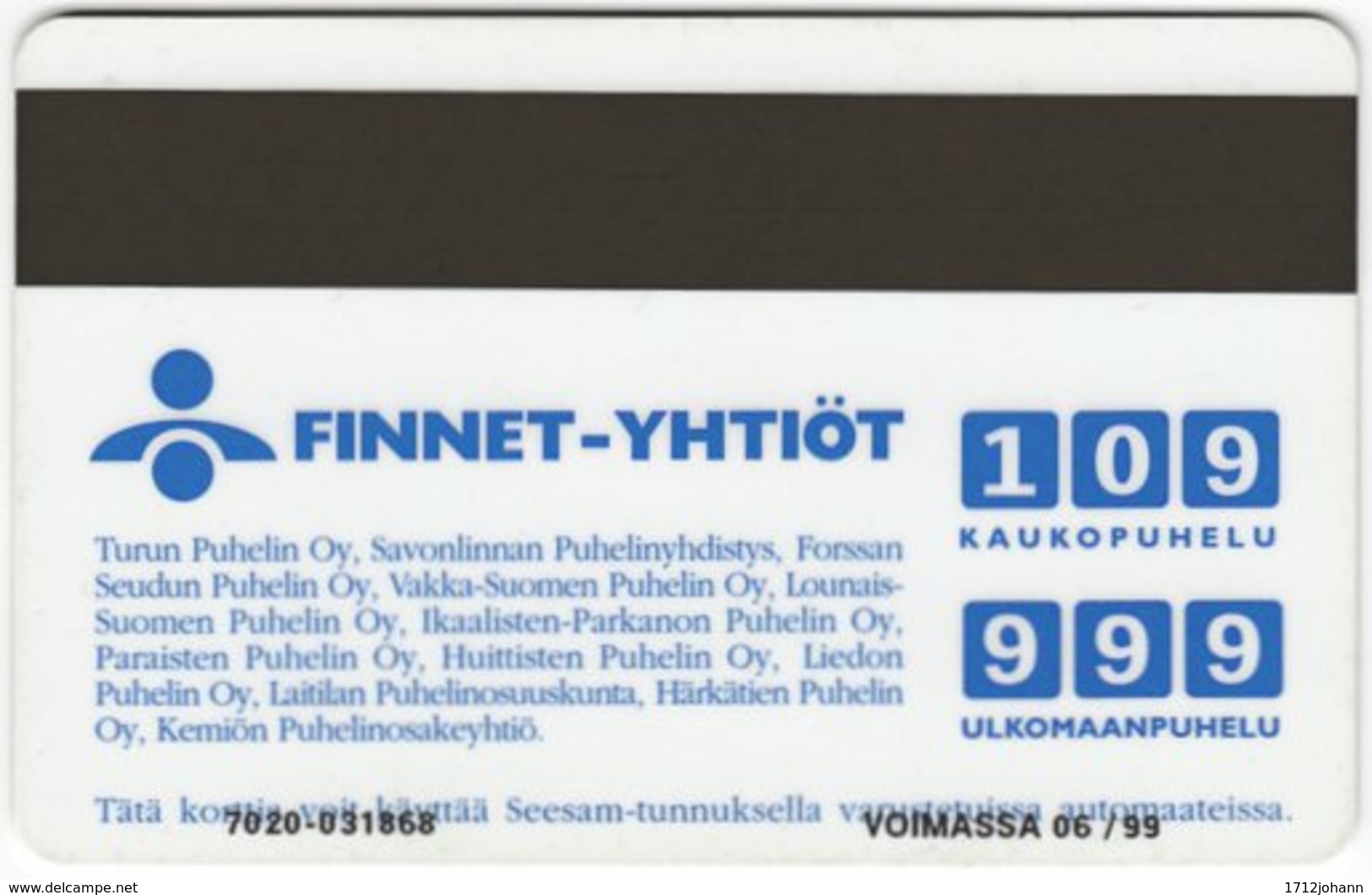 FINLAND A-706 Magnetic Finnet - Cartoon, Animal, Bird, Duck - Used - Finnland