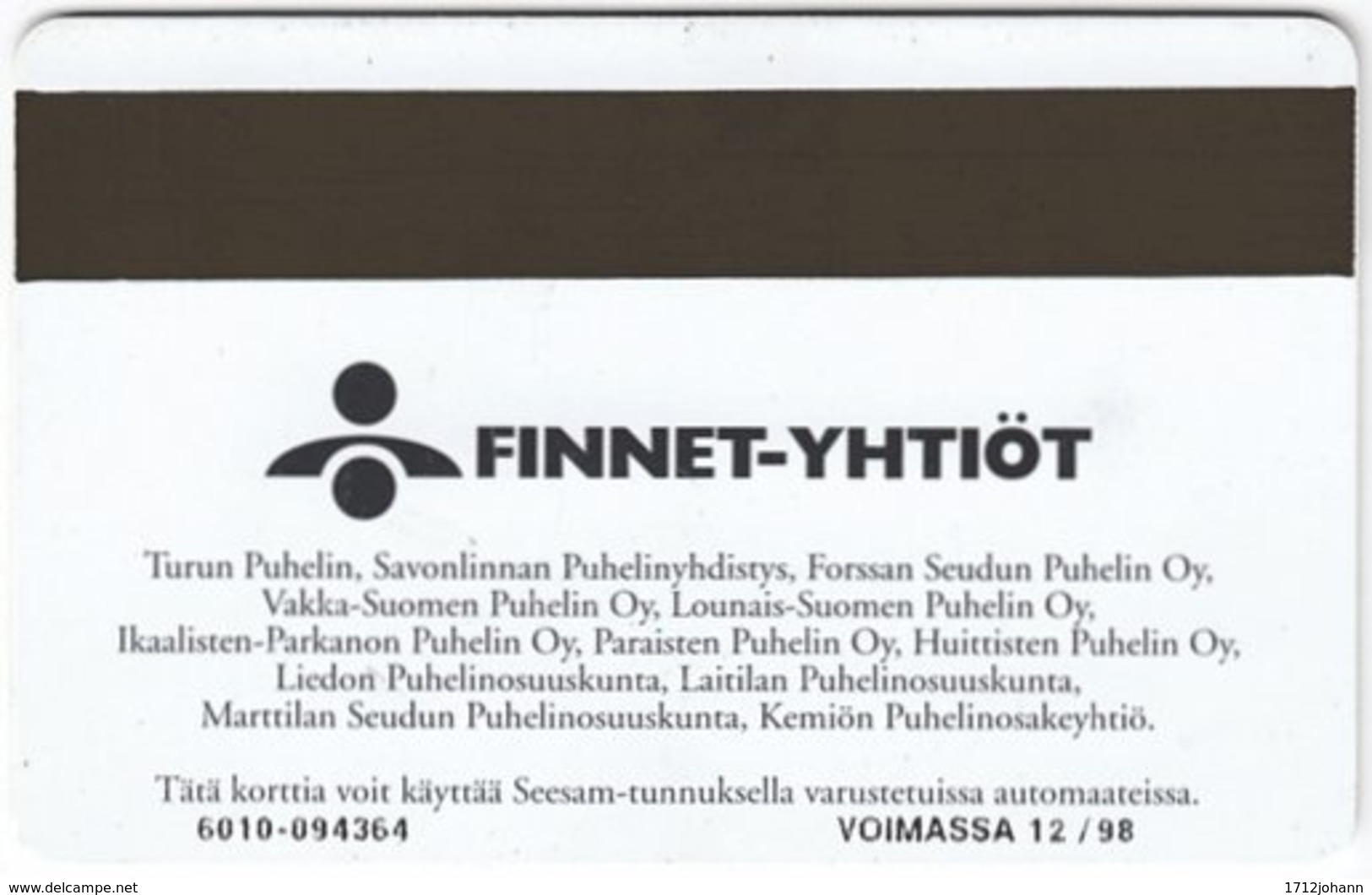 FINLAND A-711 Magnetic Finnet - Used - Finlandia
