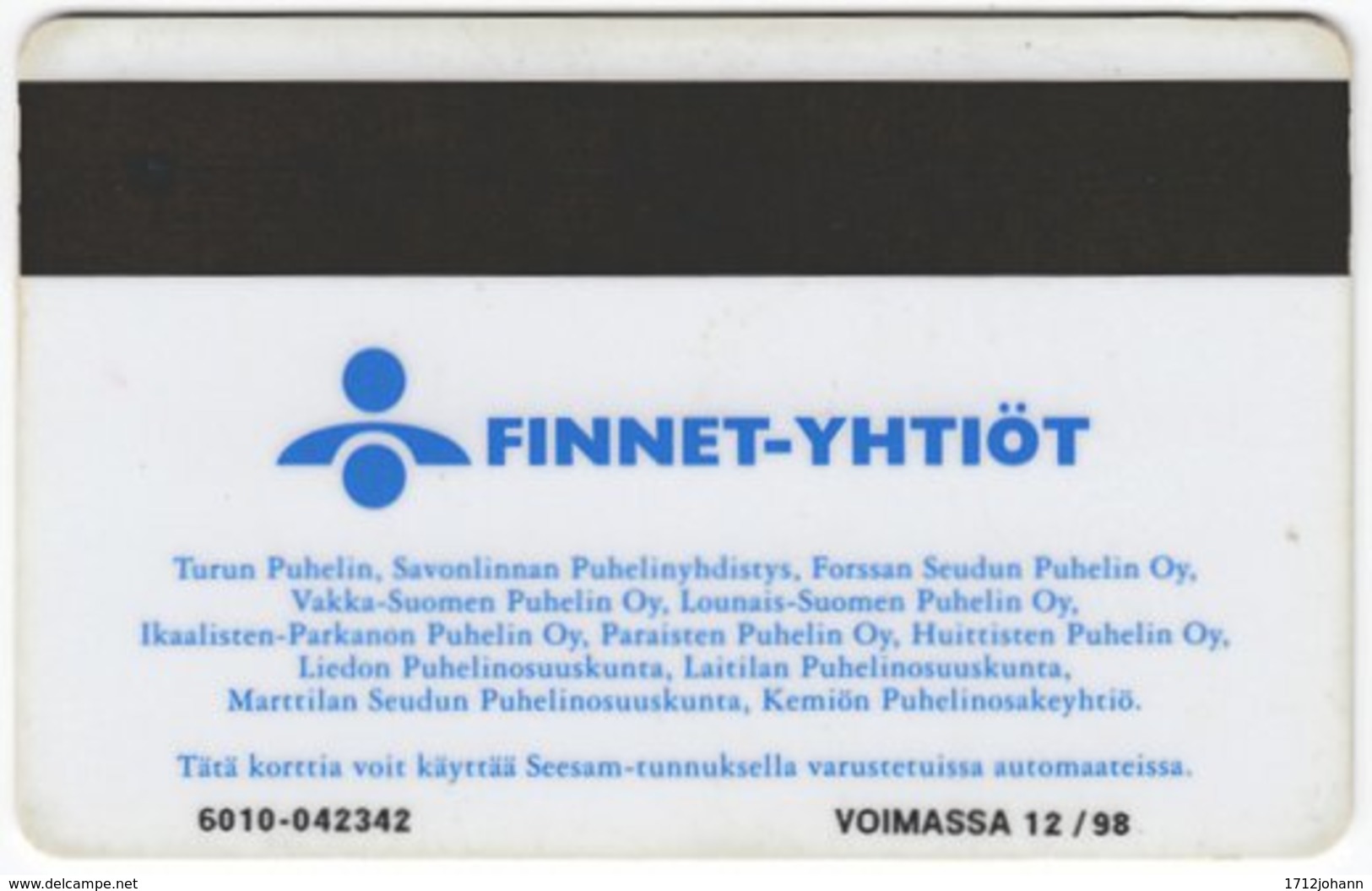 FINLAND A-714 Magnetic Finnet - Used - Finnland