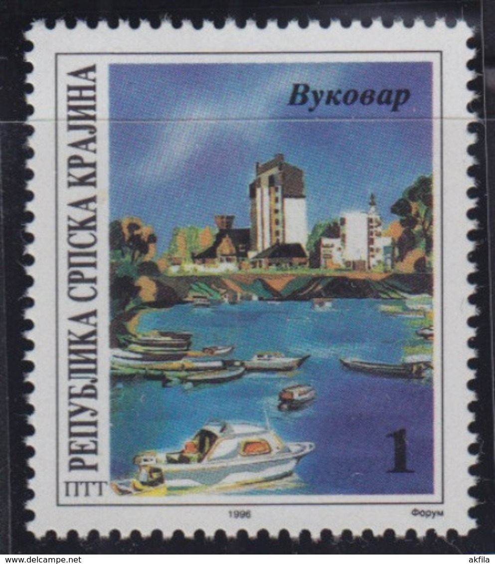 Croatia Republic Of Serbian Krajina 1996 Danube - River Of Cooperation, Vukovar, MNH (**) Michel 50 - Croacia