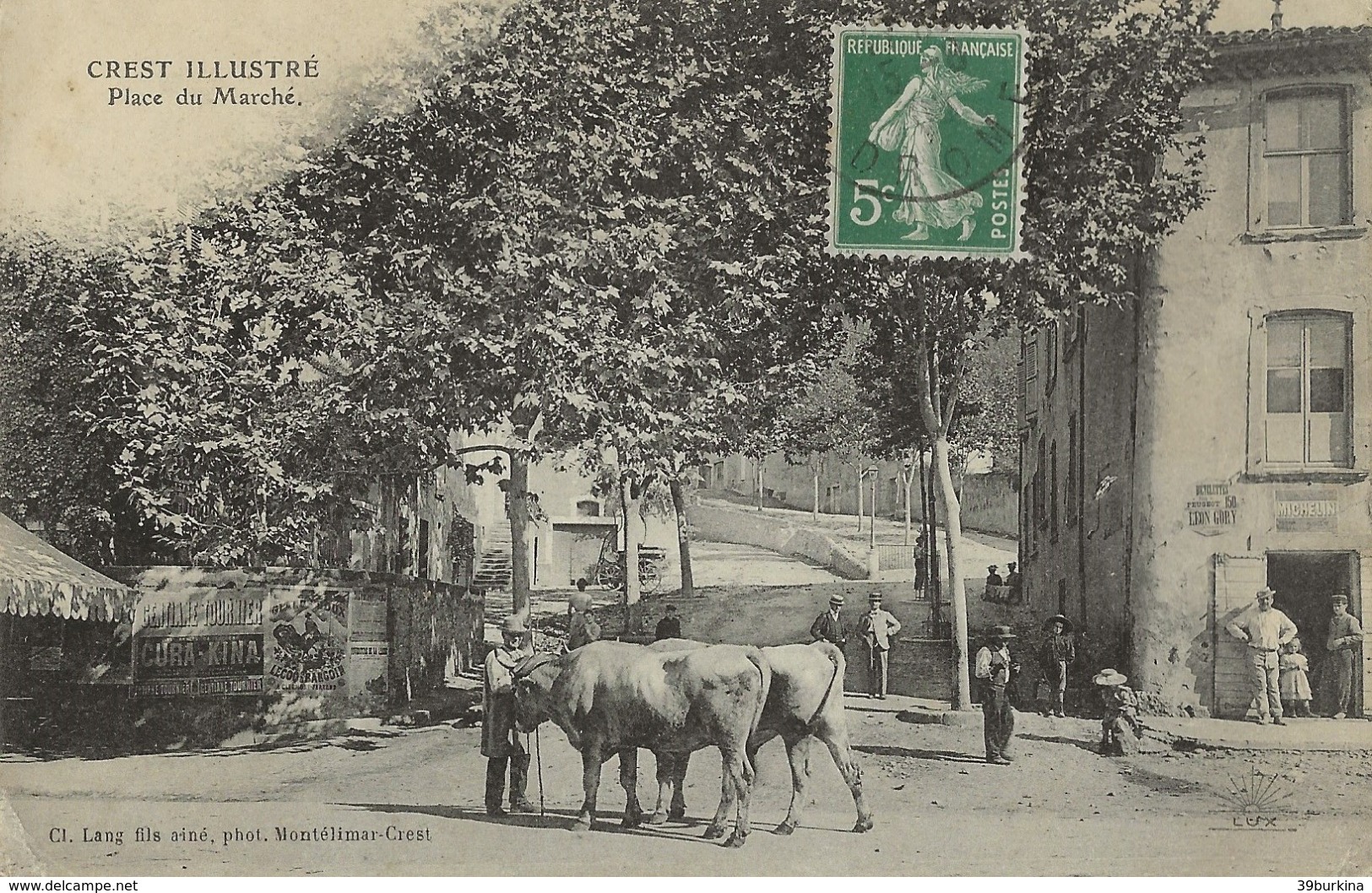 CREST  Place Du Marché  1905/20 - Crest