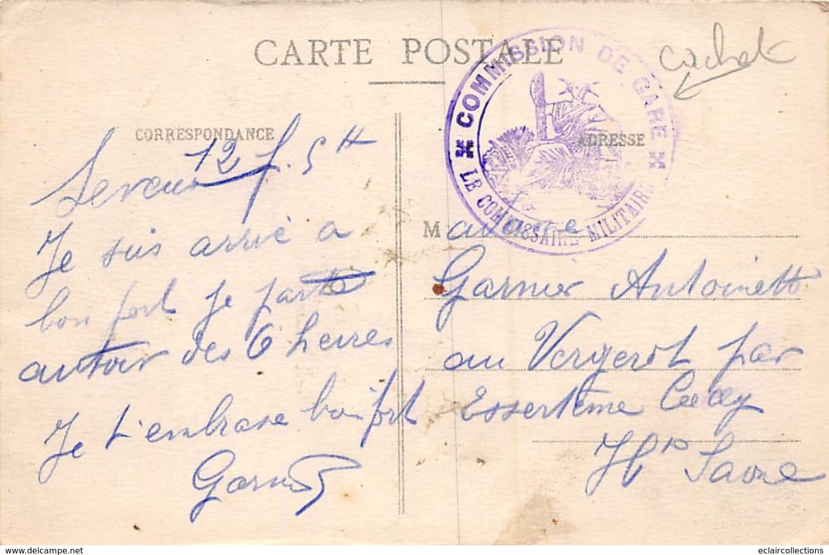 Seveux            70      Sortie Des Ouvriers        ( Cachet Commission De Gare Voir Scan) - Other & Unclassified