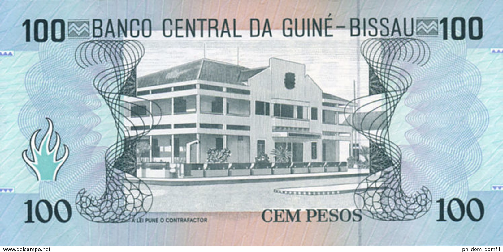 Ref. 553-950 - BIN GUINEA BISSAU . 1990. 100 PESOS CEM GUINEA BISSAU 1990	. 100 PESOS CEM GUINEA BISSAU 1990 - Guinee-Bissau