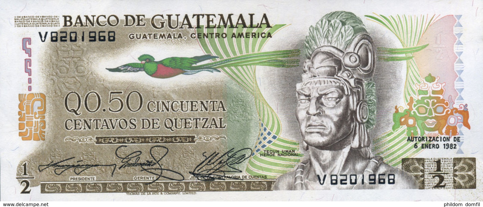 Ref. 557-954 - BIN GUATEMALA . 1982. 1/2 CENTAVOS OF QUETZAL GUATEMALA 1982	. 1/2 CENTAVOS DE QUETZAL GUATEMALA 1982 - Guatemala