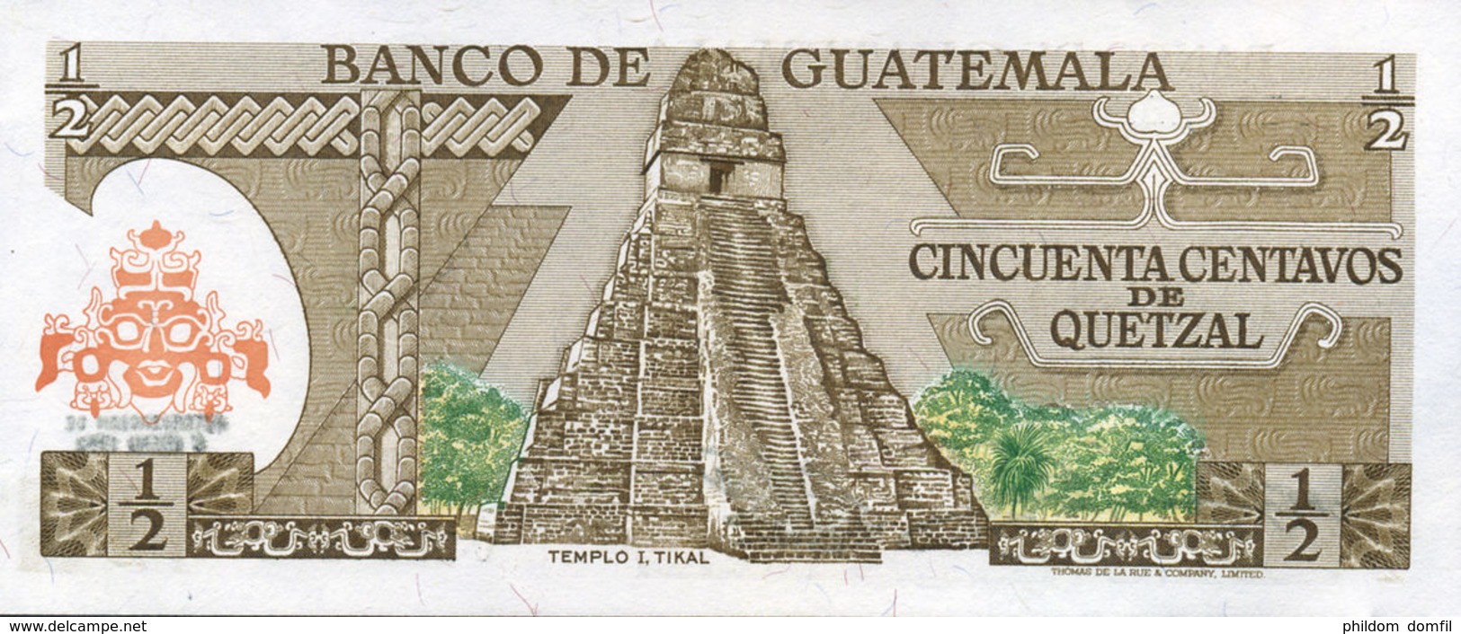 Ref. 557-954 - BIN GUATEMALA . 1982. 1/2 CENTAVOS OF QUETZAL GUATEMALA 1982	. 1/2 CENTAVOS DE QUETZAL GUATEMALA 1982 - Guatemala