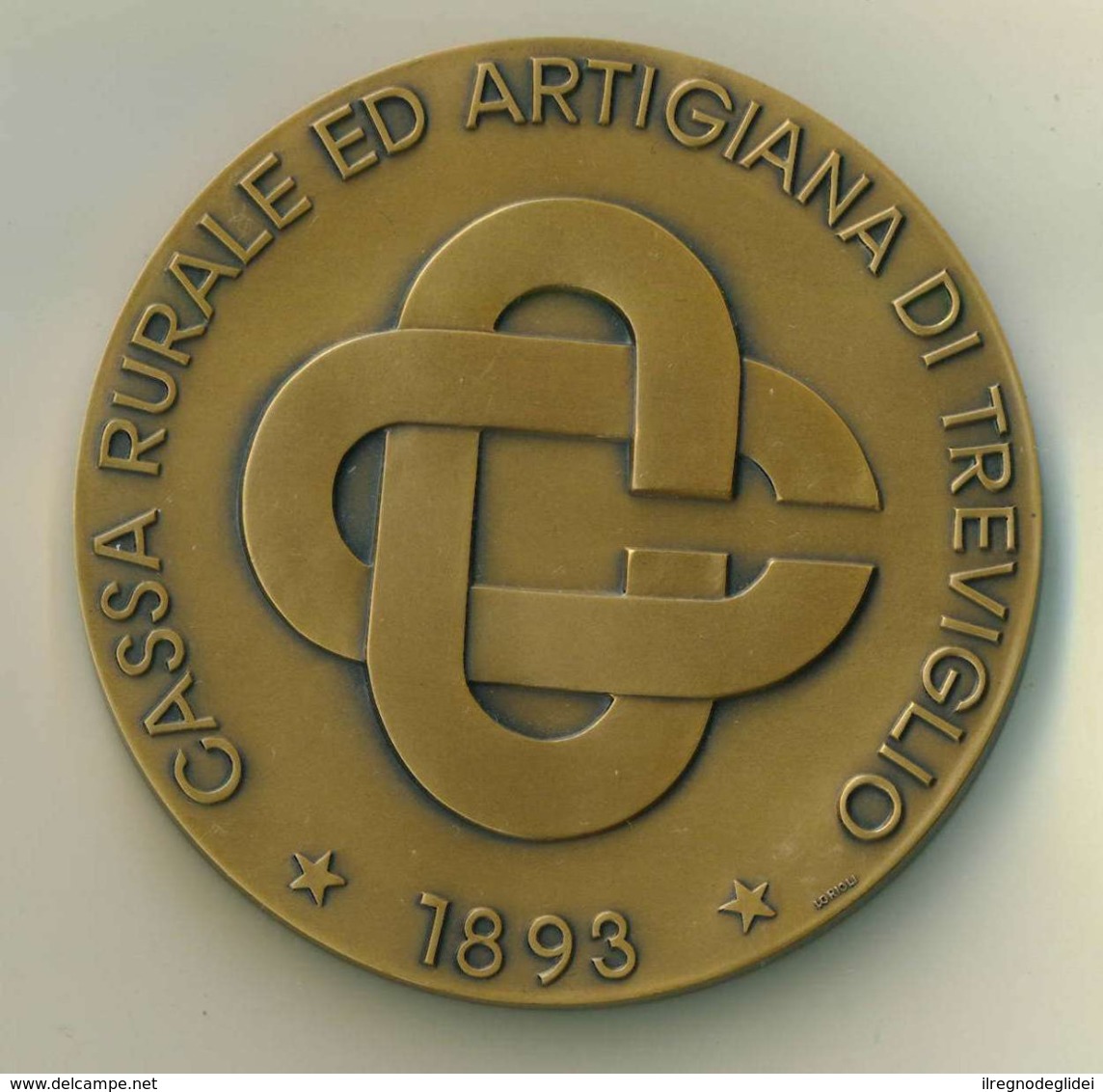 Medaglia Bronzo -1993 -  CASSA RURALE ED ARTIGIANA DI TREVIGLIO - Diametro 70 Mm - Peso 175 G - Altri & Non Classificati