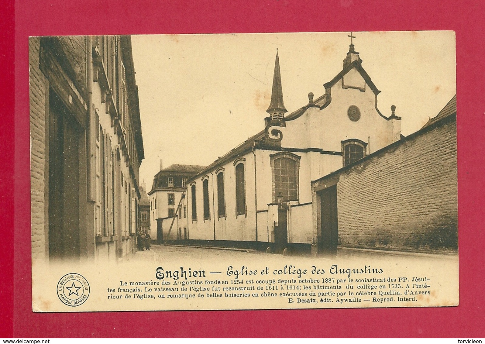 C.P. Enghien =  Eglise  Et  Collège  Des  AUGUSTINS - Enghien - Edingen