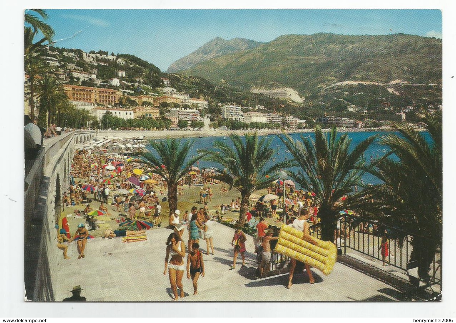 06 Menton La Plage Des Sablettes - Menton