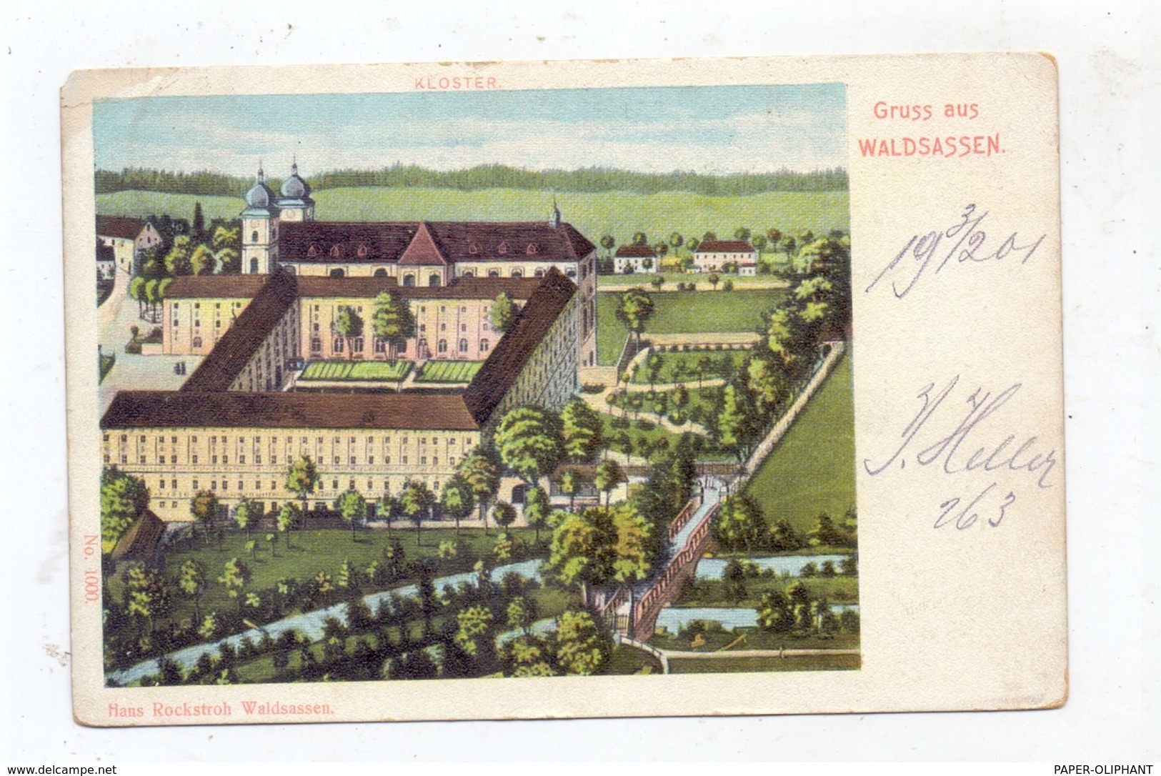 8595 WALDSASSEN, Gruss Aus...1901 - Waldsassen