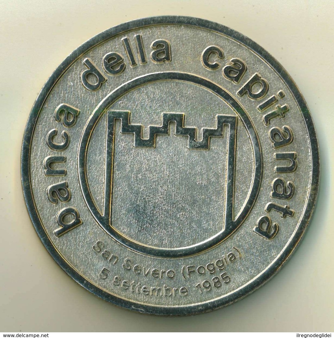 Medaglia ARGENTO -1985 -  BANCA DELLA CAPITANATA - BTS - Diametro 70 Mm - Peso 151 G - Other & Unclassified