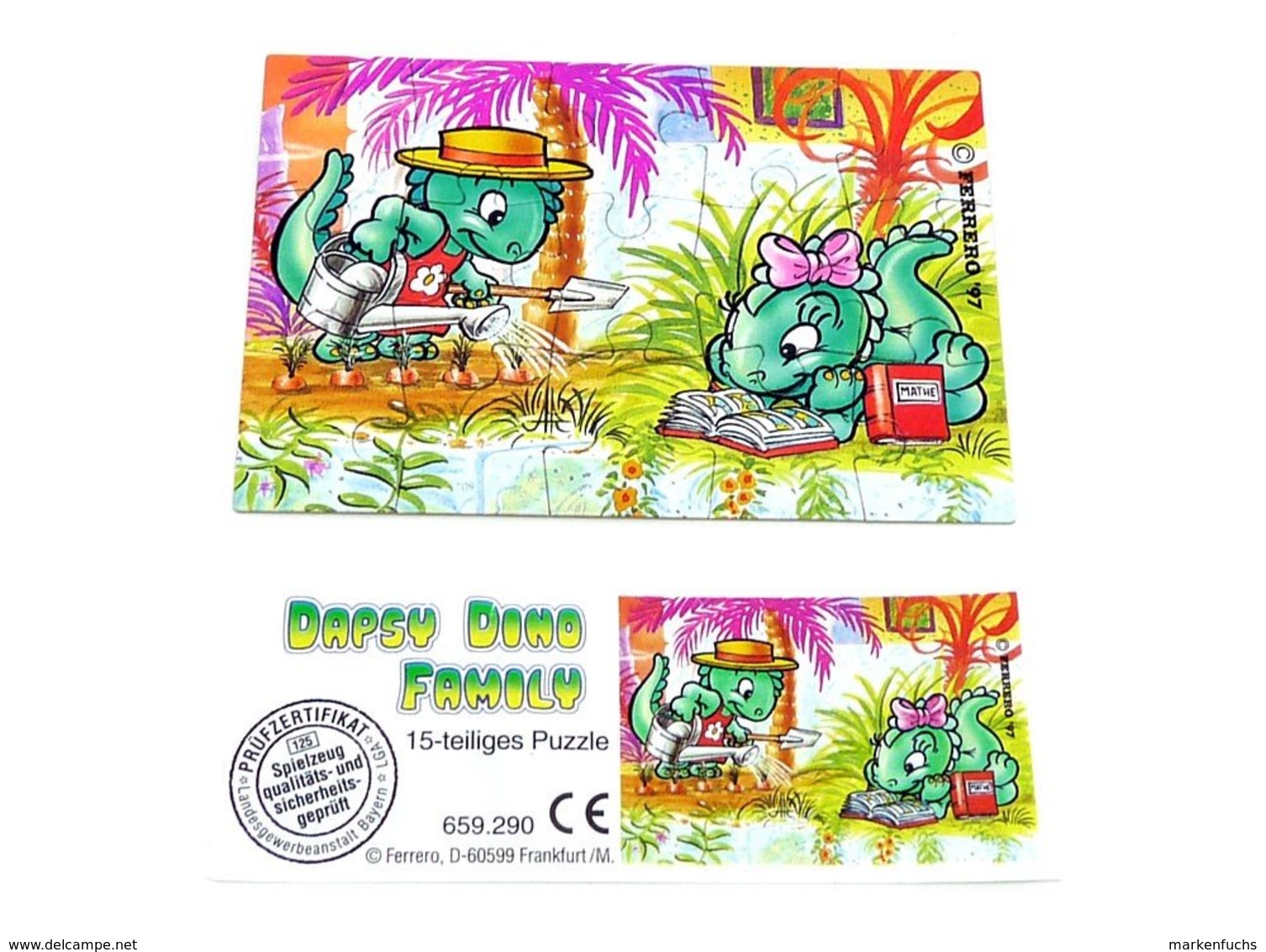 Dapsy Dino Family / Puzzle Rechts Oben + BPZ - Maxi (Kinder-)