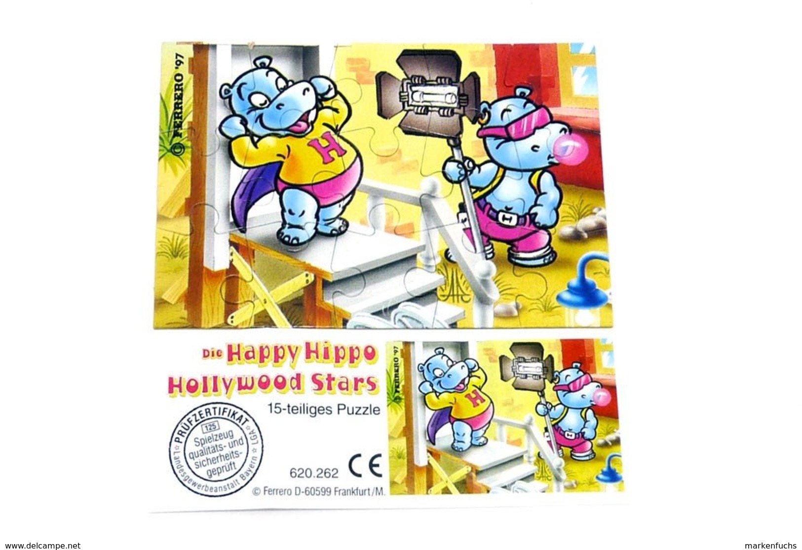 Hollywood Stars / Puzzle Links Oben + BPZ - Maxi (Kinder-)