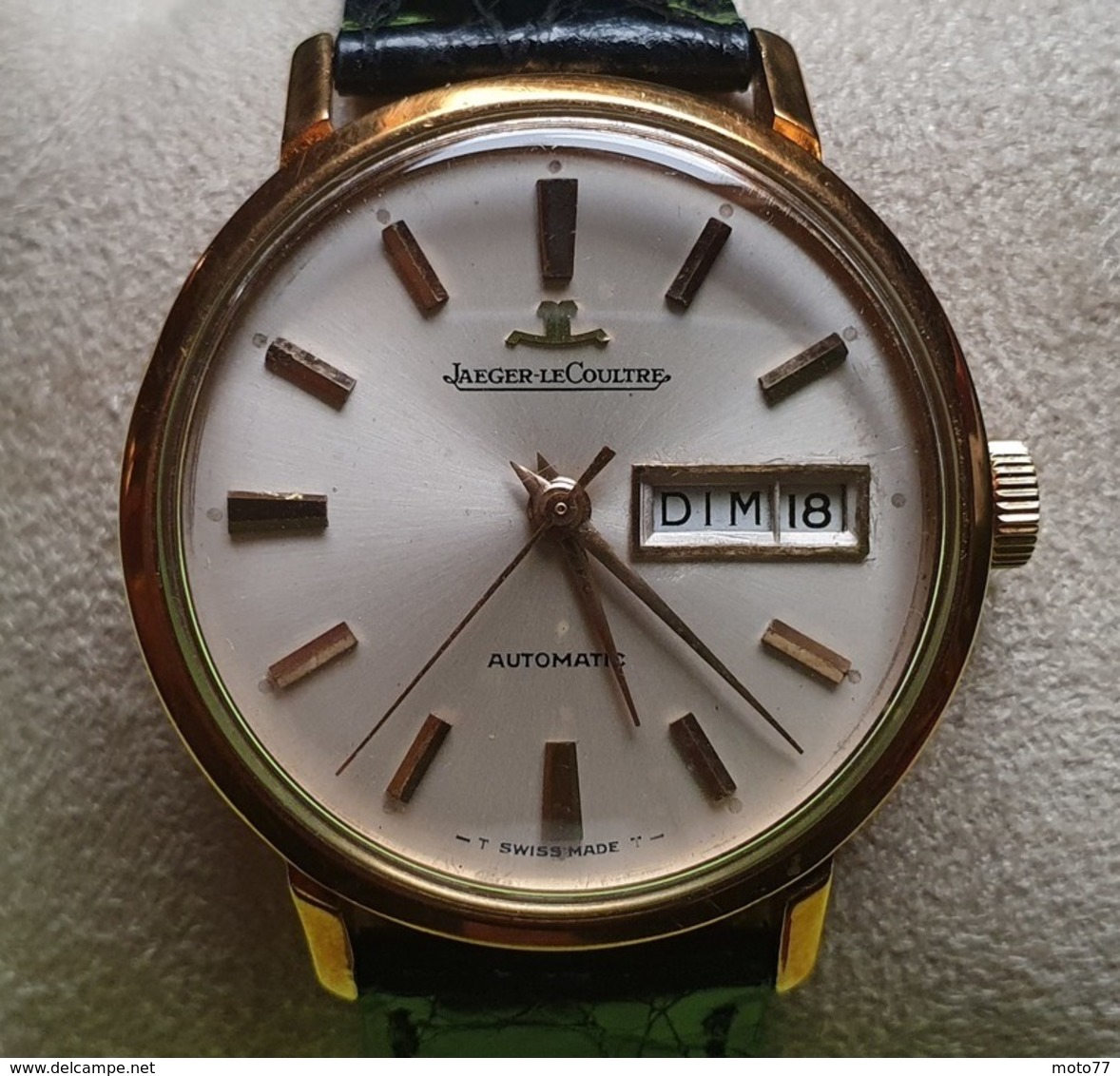 Montre Homme - 1960 - JAEGER LECOULTRE Jour Et Date Automatique OR 18K - Bracelet JL - Boite JL - Horloge: Luxe