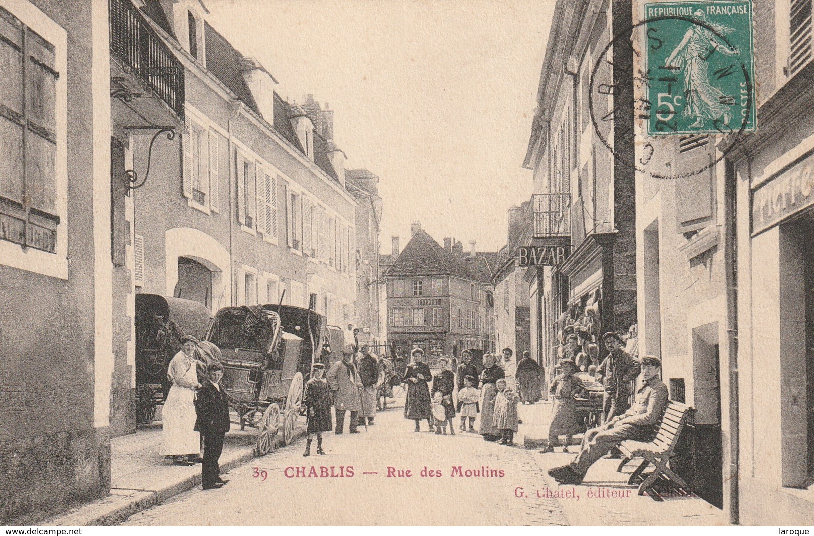 Chablis 89 Yonne Rue Des Moulins RARE - Chablis