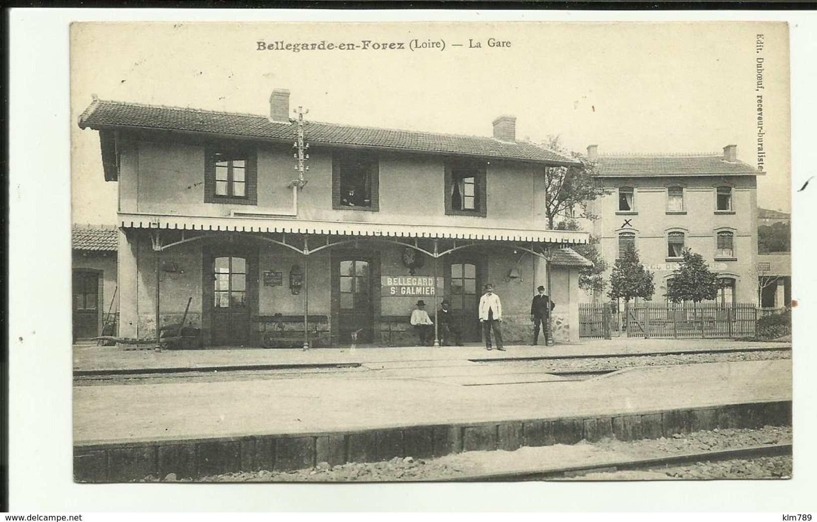 42 - Loire - Bellegarde En Forez - La Gare - Le Personel - Beau Plan - - Autres & Non Classés