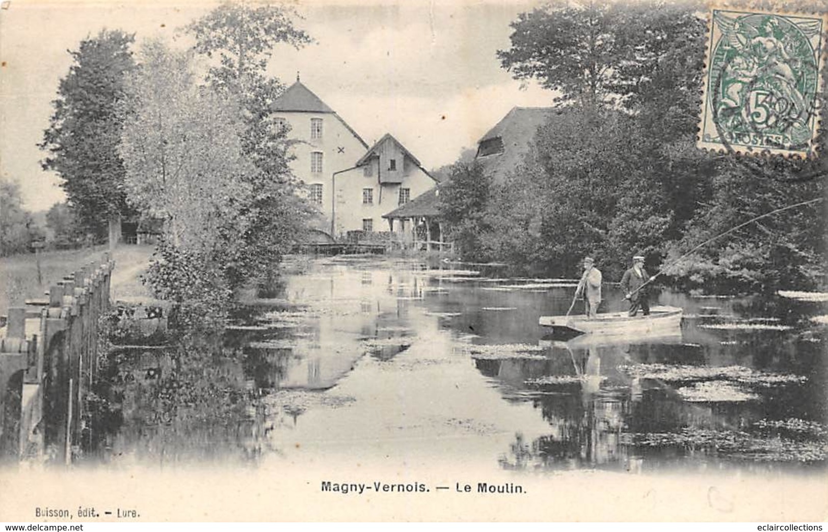 Magny Vernois         70      Moulin A Eau Et Pêcheurs A La Ligne          (Coupure Voir Scan) - Autres & Non Classés