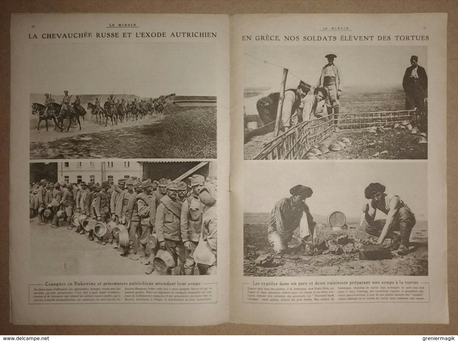 Le miroir du 13/08/1916 L'aviateur Nungesser - Terline - Le général Franchet d'Esperey - De Contalmaison à Longueval