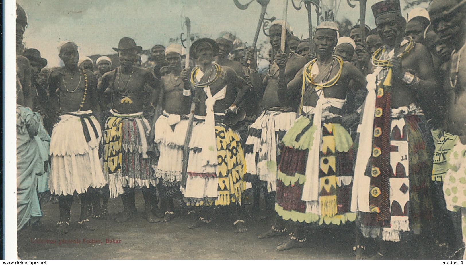 A P 490 -  C P A -  AFRIQUE -  DAHOMEY -  ABOMEY  -GROUPE DE FETICHEURS - Dahomey