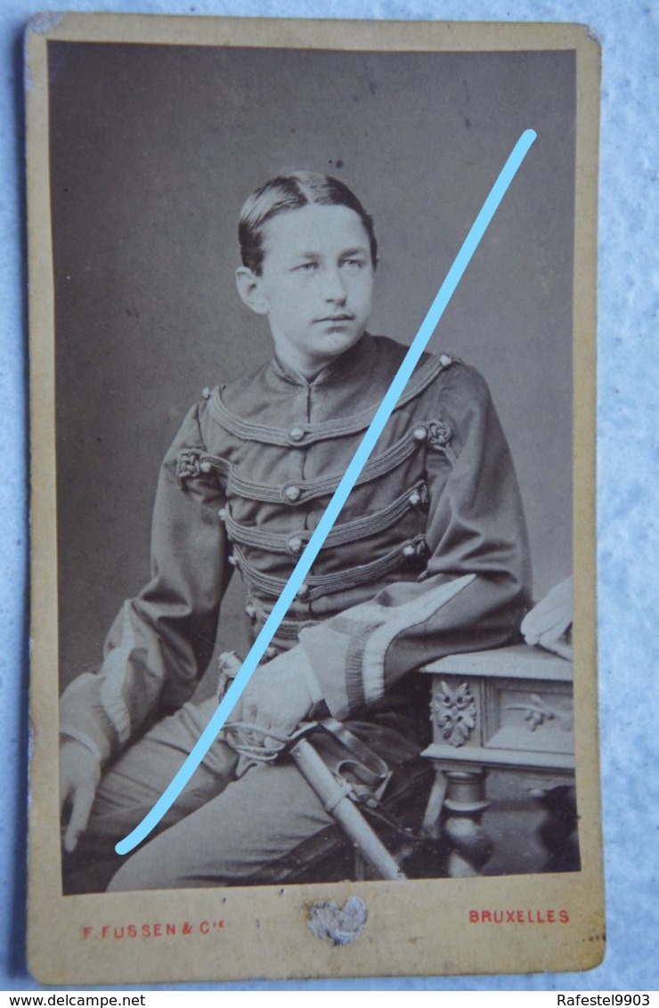 Photo ABL Régiment De GUIDES Circa 1885 Uniforme Sabre Sword Cavalerie Cavalry Armée Belge Belgische Leger - Guerre, Militaire