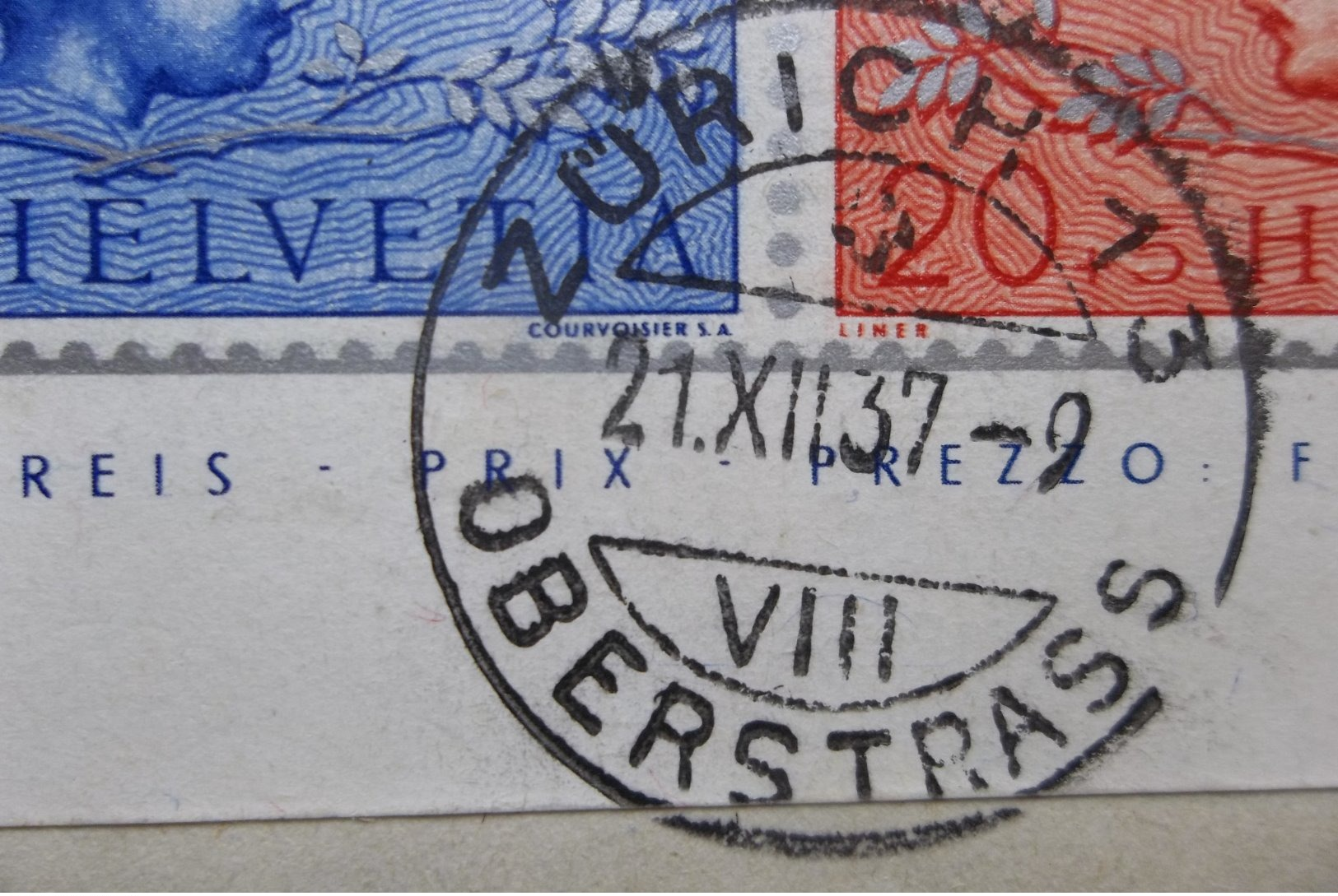 Helvetia: 1937 S/S Cover To Bern (#KV2) - Covers & Documents