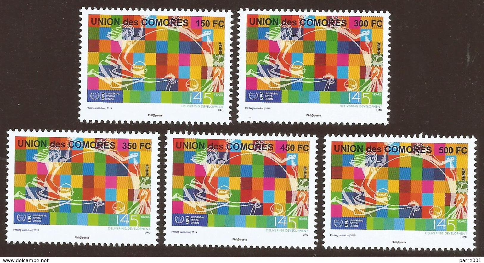 Comores Comoros 2019 UPU 145ème Anniversaire Série Mint MNH - UPU (Universal Postal Union)