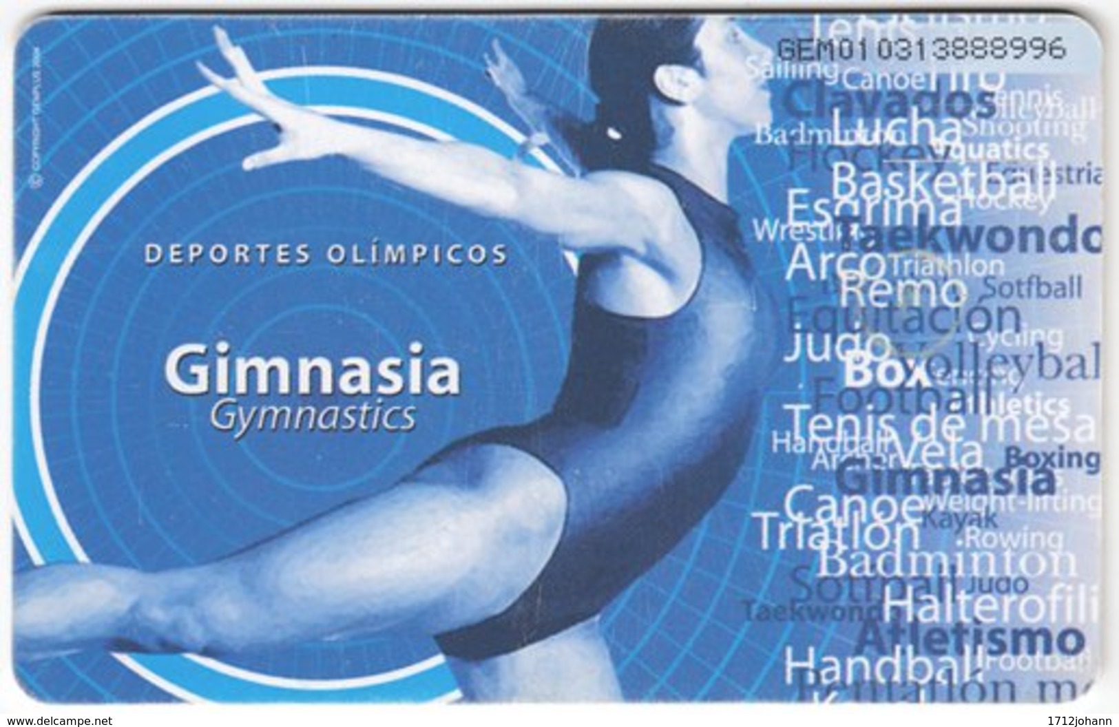 VENEZUELA B-335 Chip CanTV - Sport, Gymnastics - Used - Venezuela