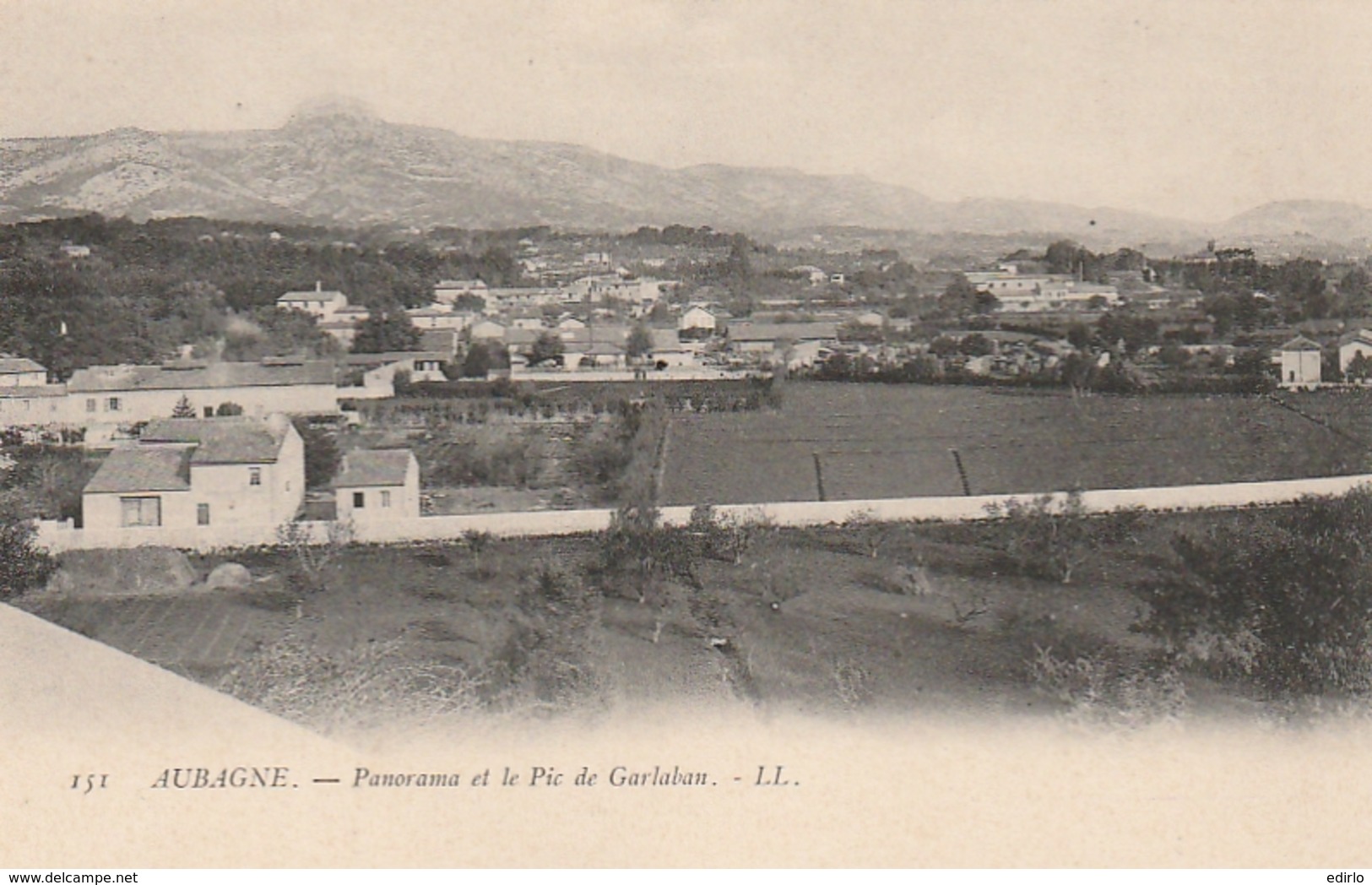 ***13  **  AUBAGNE  Panorama Et Le Pic  De Garlaban  - Précurseur Neuf LUXE - Aubagne