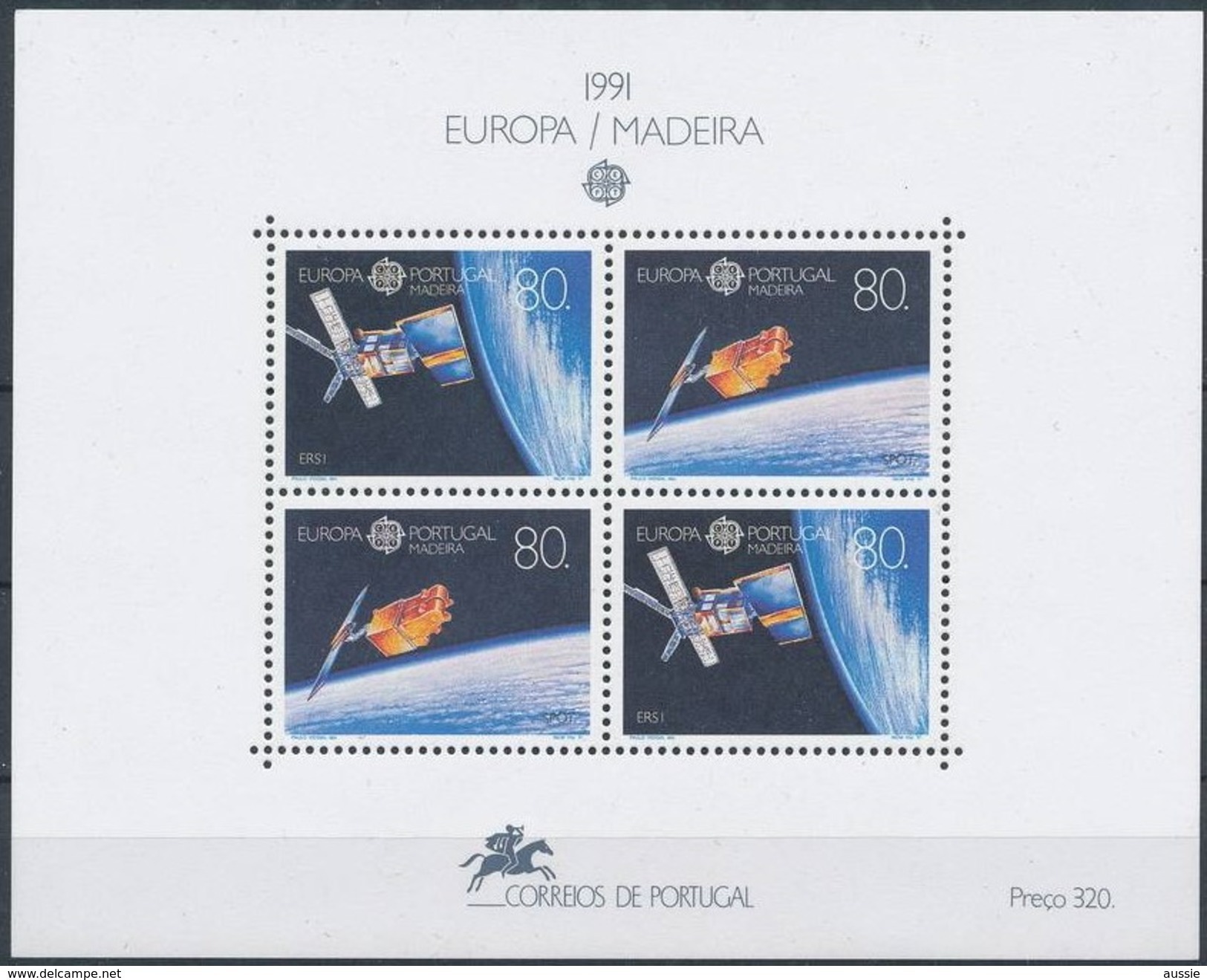 Cept 1991 Portugal Madère Madeira Yvertn° Bloc 12 *** MNH Cote 12,00 Euro - 1991