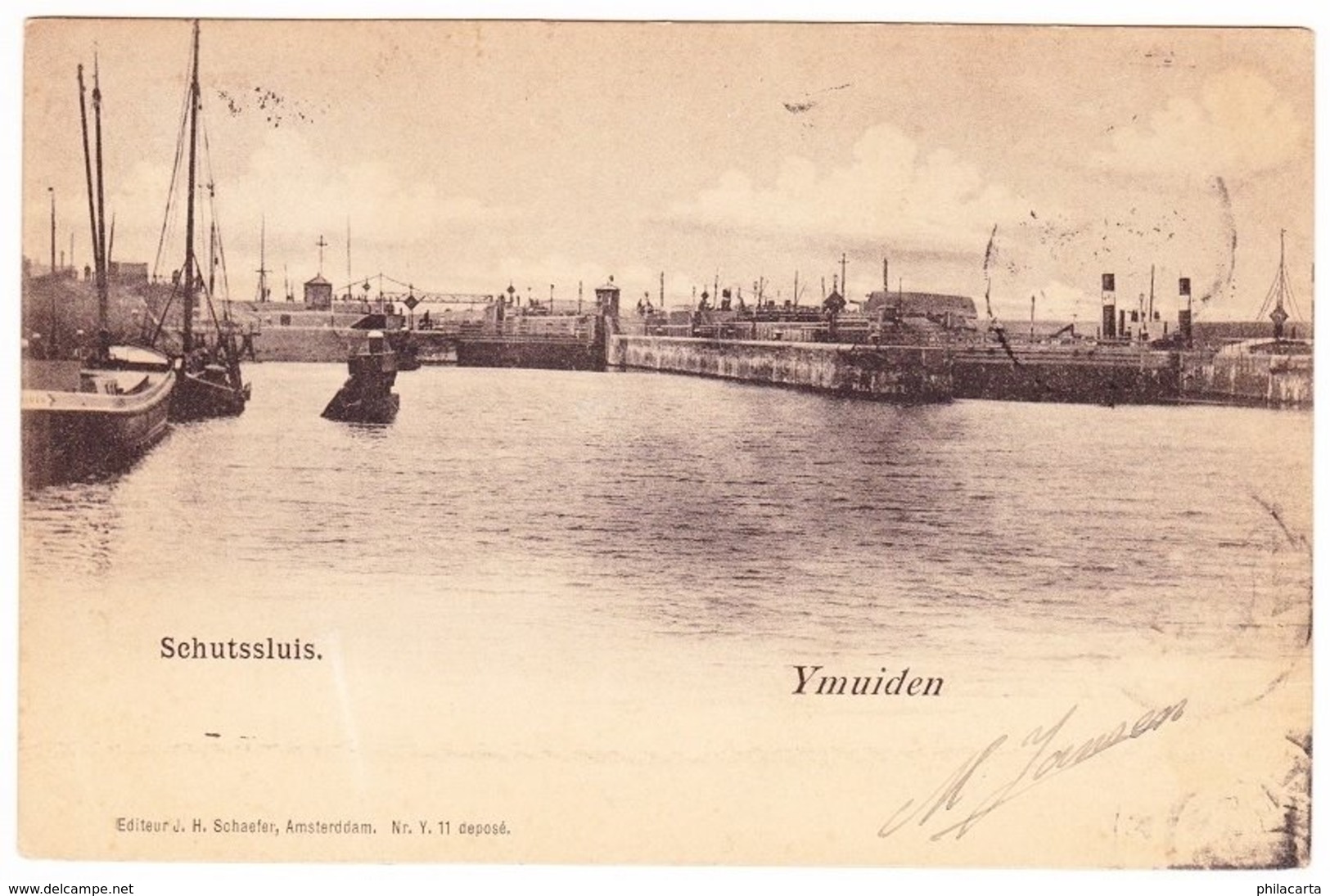 Ijmuiden Ymuiden - Schutssluis - 1902 - IJmuiden