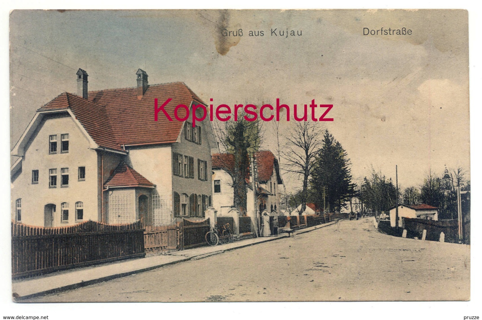 Kujau Ca. 1910, Dorfstrasse, LKr. Neustadt, Schlesien - Schlesien