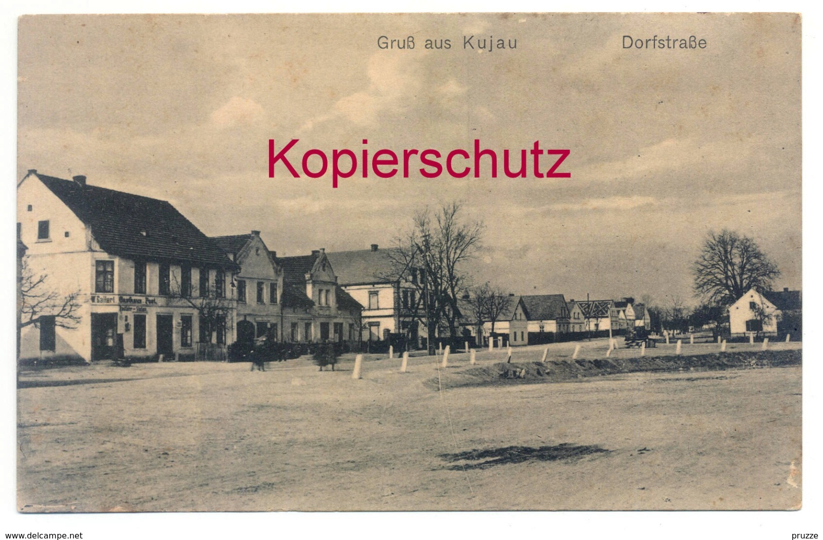 Kujau Ca. 1910, Dorfstrasse, LKr. Neustadt, Schlesien - Schlesien