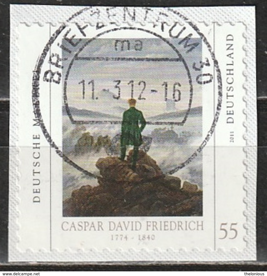 # BRIEFZENTRUM 30 Ma - 11-3-12 - 16 - Mi N. 2869 CASPAR DAVID FRIEDRICH - Autres & Non Classés