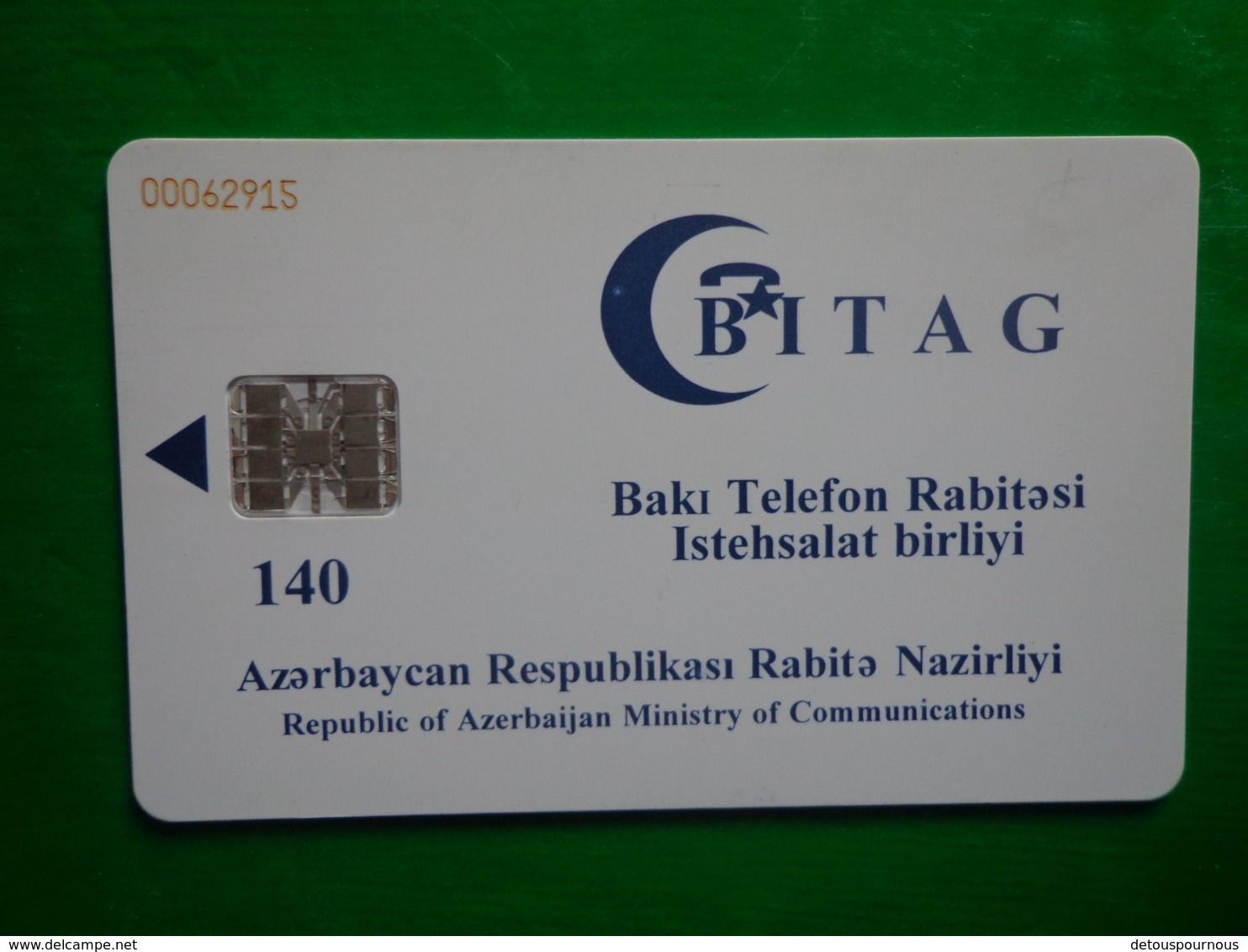 Télécarte Azerbaijan, 140 Unités, Utilisé, Traces - Aserbaidschan