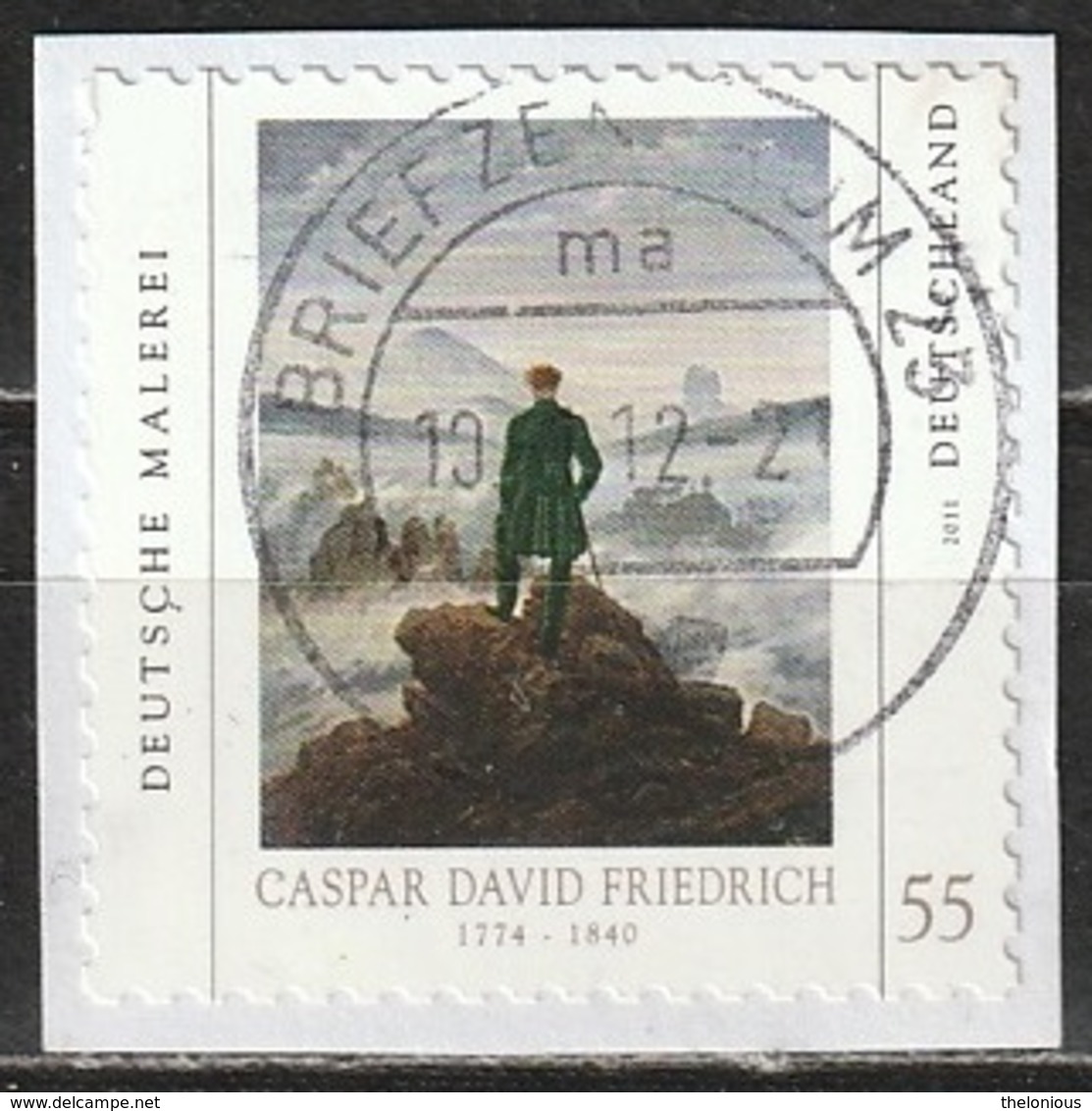 # BRIEFZENTRUM 25 Ma - 10-1-12 - 21 - Mi N. 2869 CASPAR DAVID FRIEDRICH - Sonstige & Ohne Zuordnung