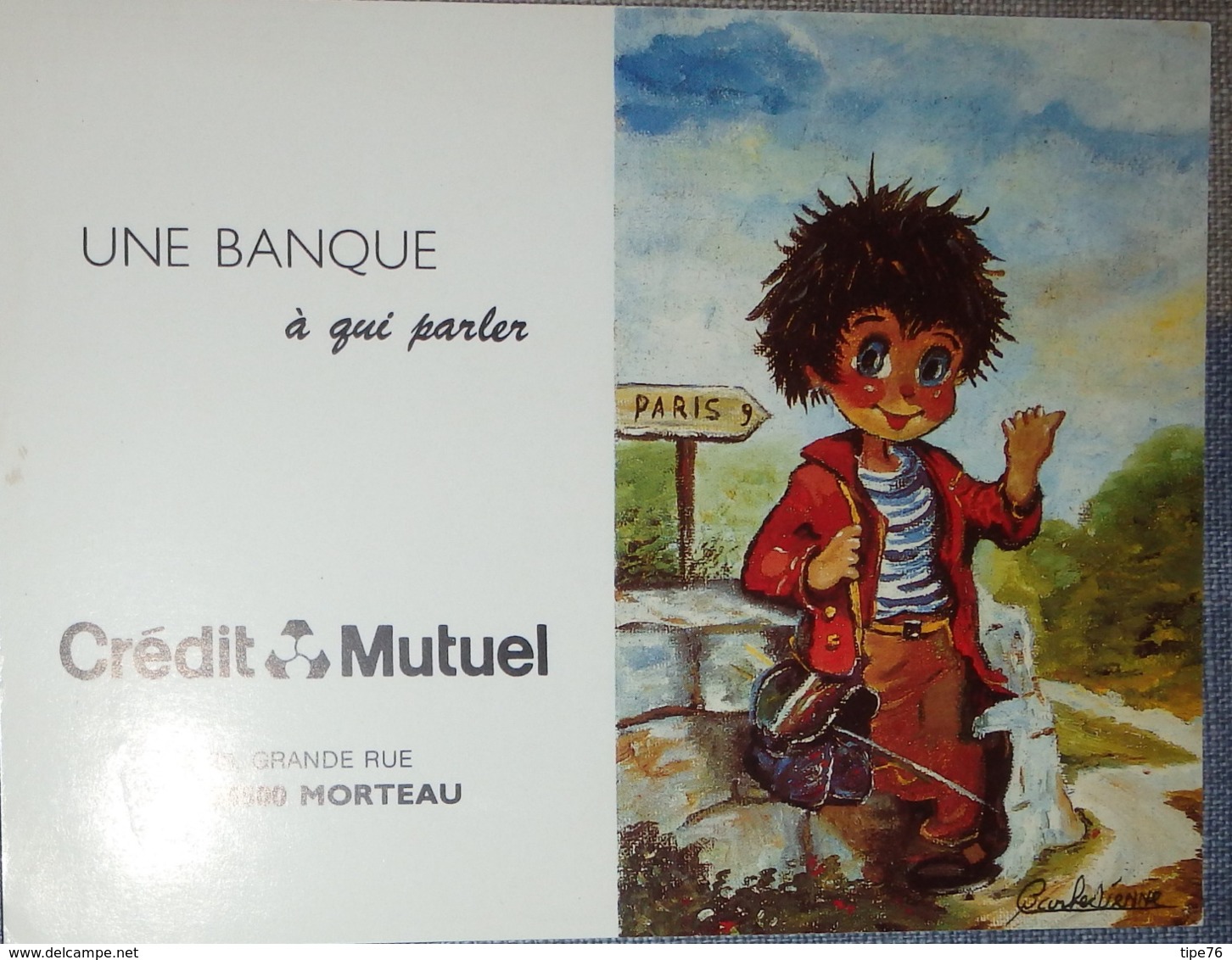 Petit Calendrier De Poche 1989 Illustration  Poulbot Barbedienne  ...peintre De La Bouche - Morteau - Tamaño Pequeño : 1981-90