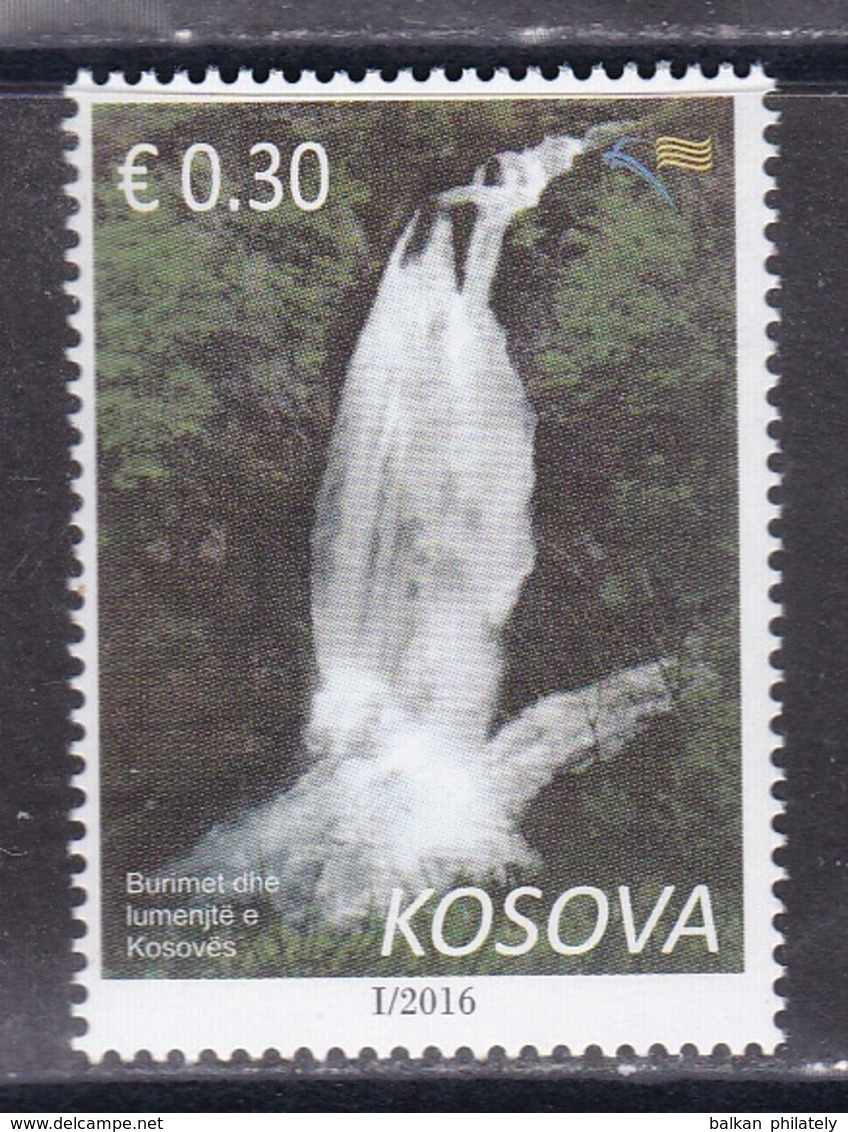 Kosovo 2016 Waterfall Nature Trees Definitive Stamp MNH - Kosovo
