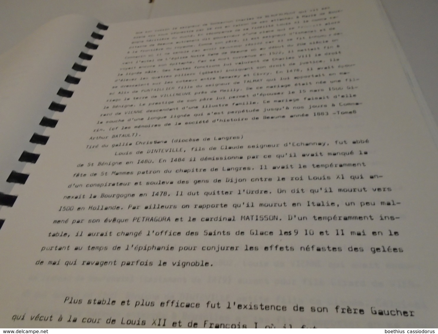 HISTOIRE D'ECHANNAY 1987 B. LANNIER / CAHIERS DU MESMONTOIS N° 34 / Bourgogne, Côte D'Or... - Bourbonnais