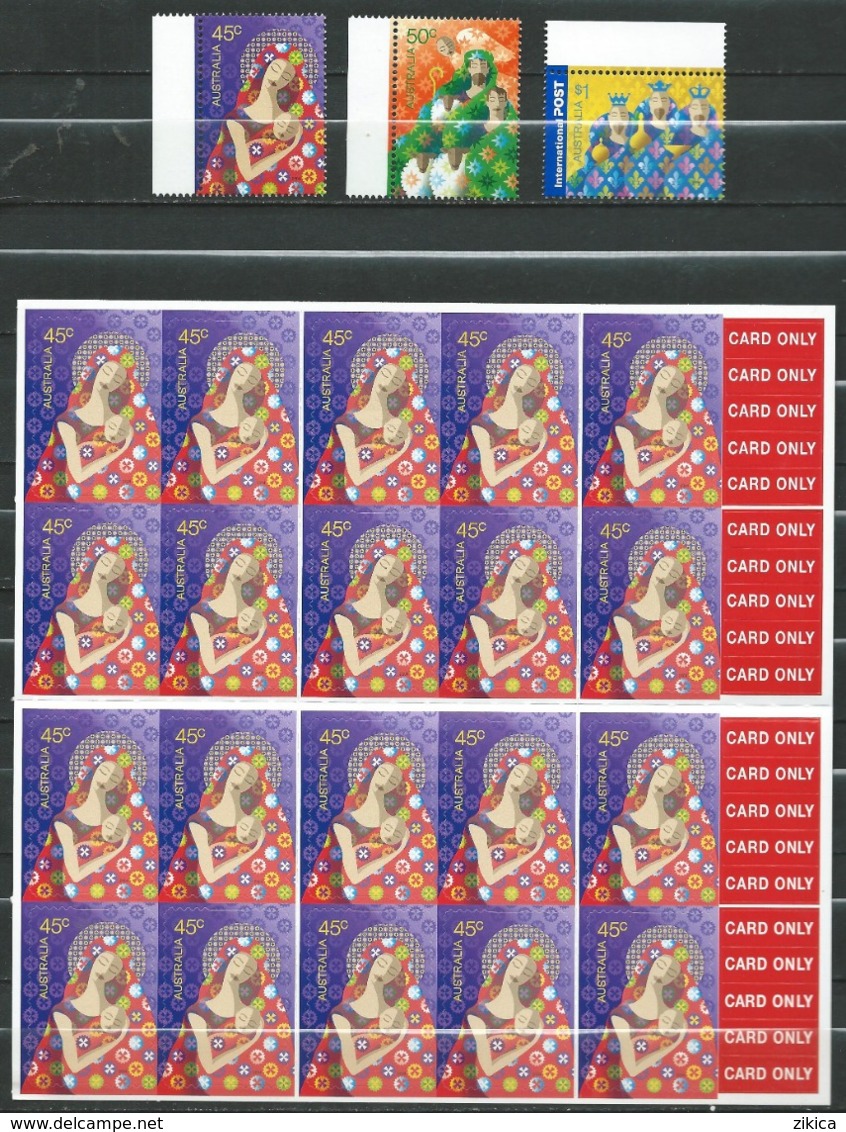 Australia 2004 Christmas.stamps & Booklet ( Self Adhesive Stamp ).Navidad.Noel.MINT.MNH - Ongebruikt